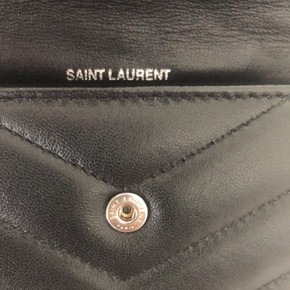 SOLD YSL Saint Laurent quilted loulou leather wallet - Picture 12 of 14